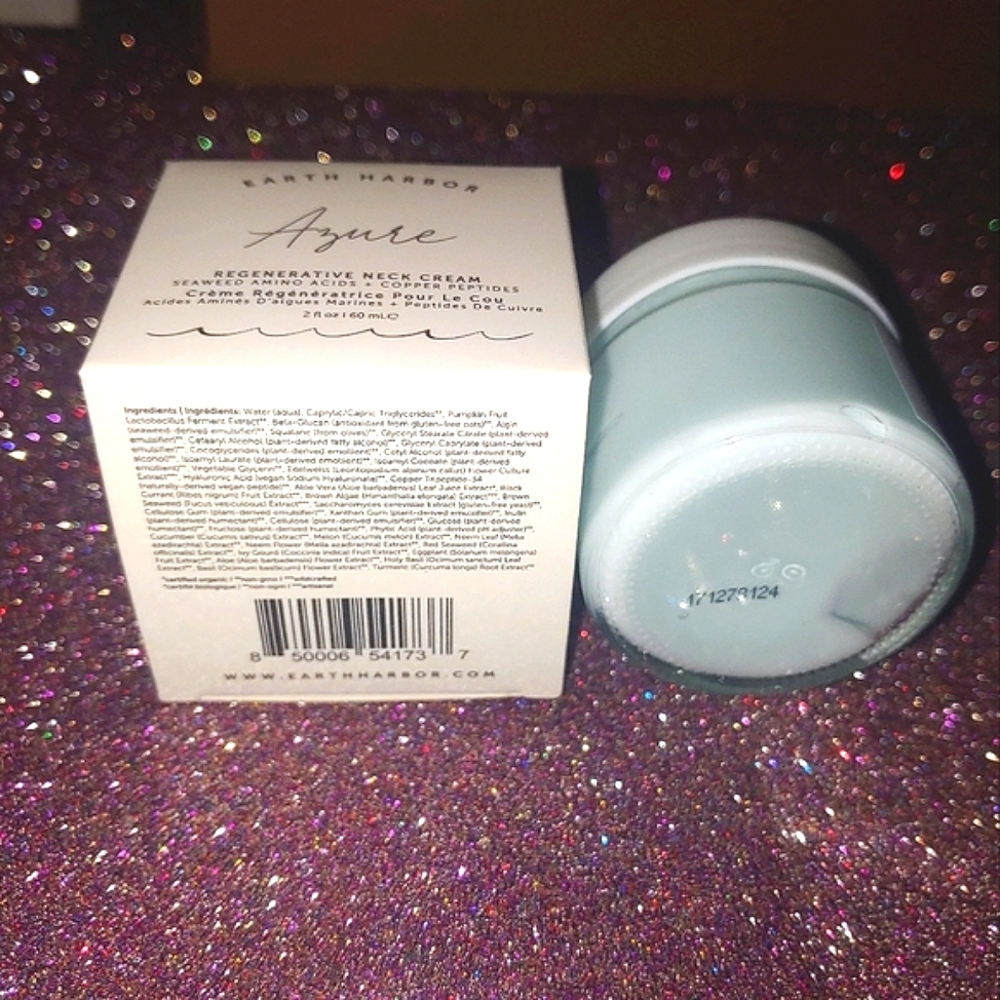 AZURE Regenerative Neck Cream Seaweed Amino Acids Copper Peptides Earth Harbor